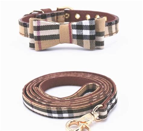 Burberry dog harness and leash